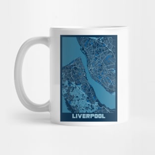 Liverpool - United Kingdom Peace City Map Mug